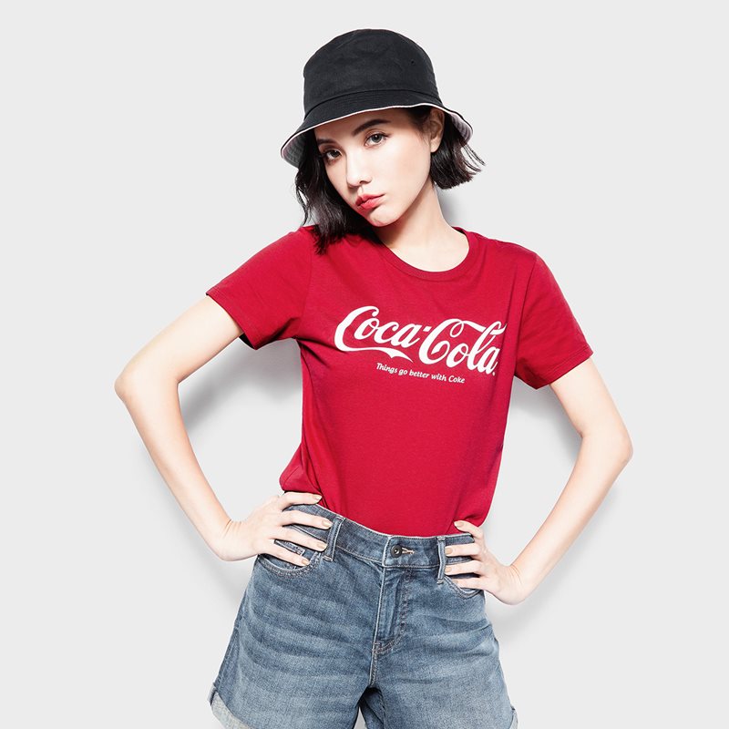 可口可樂印花T恤-01-女